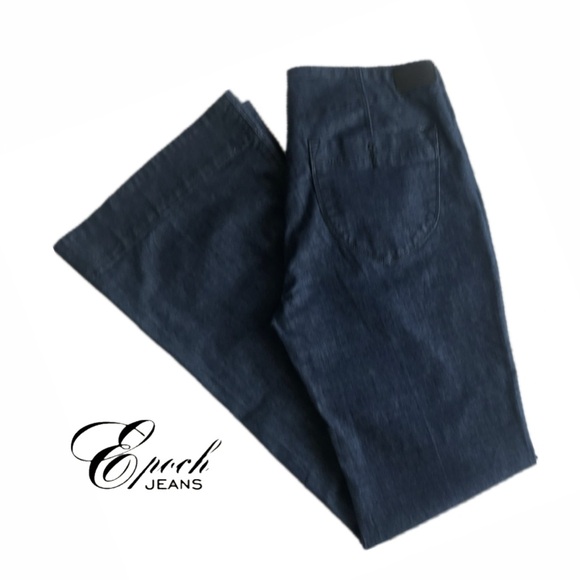 VINTAGE Epoch Jeans Chambray Denim Bell Flare Sailor Jeans. Sz. 11 - Picture 2 of 12
